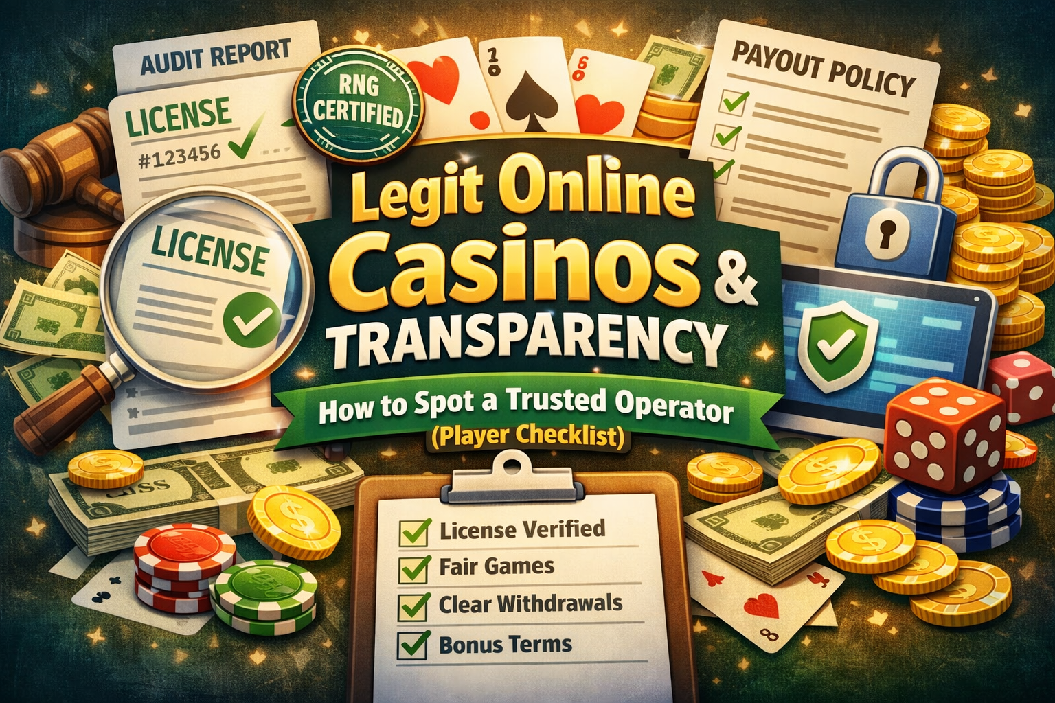 Legit Online Casinos & Transparency: How to Spot a Trusted Operator (Player Checklist)